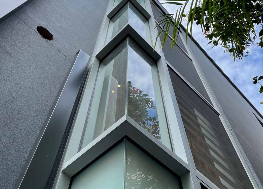 Double Glazed Windows In Building — Aluminium Doors & Windows in Sydney, NSW